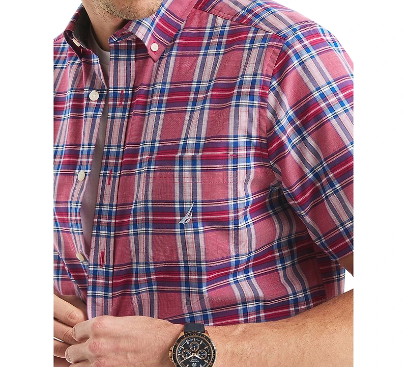Nautica Men's Classic-Fit Plaid Button-Down Shirt