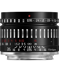 TTArtisan 35mm f/0.95 Lens for Fuji X, Black & Silver