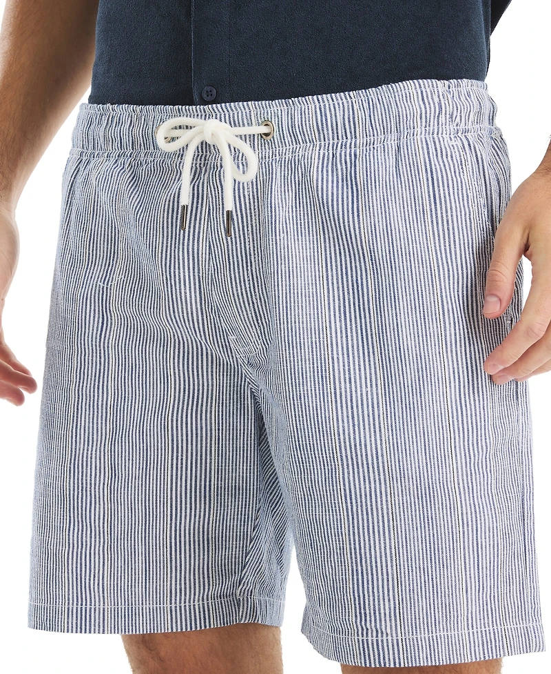 Nautica 7" Striped Textured Pull-On Short