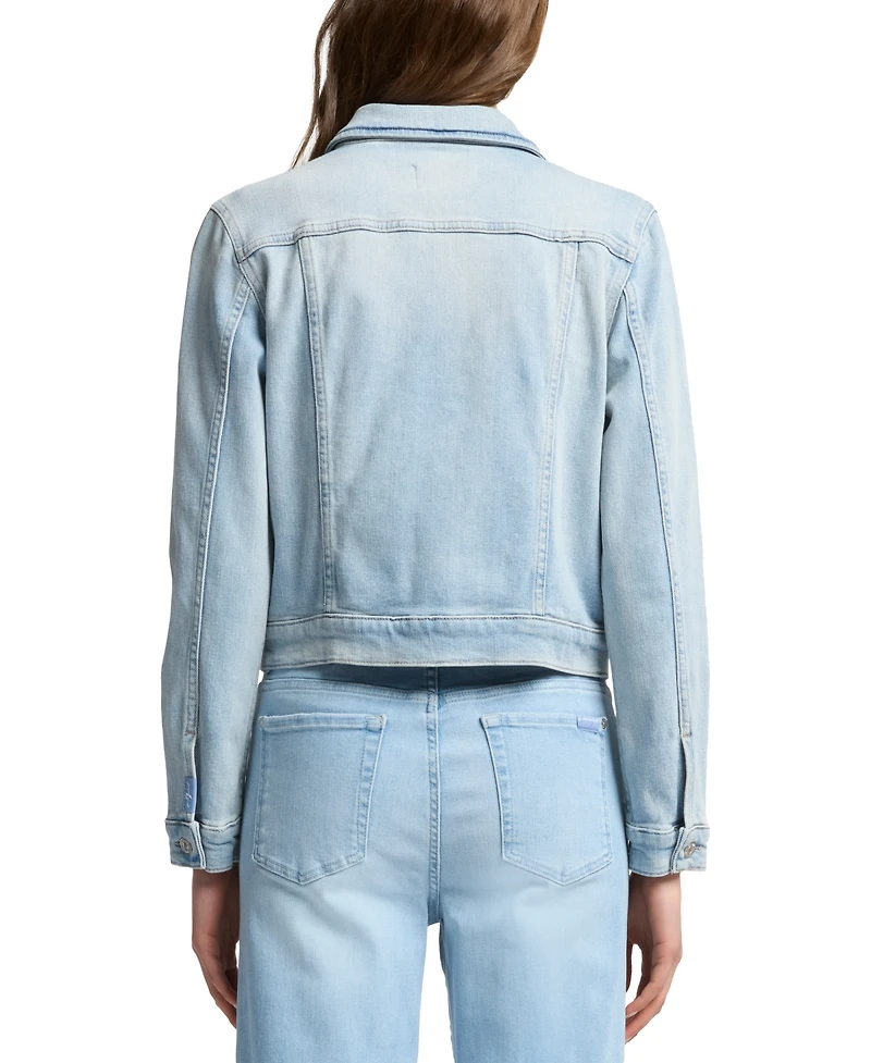 7 For All Mankind Women's Classic Denim Tucker Jacket