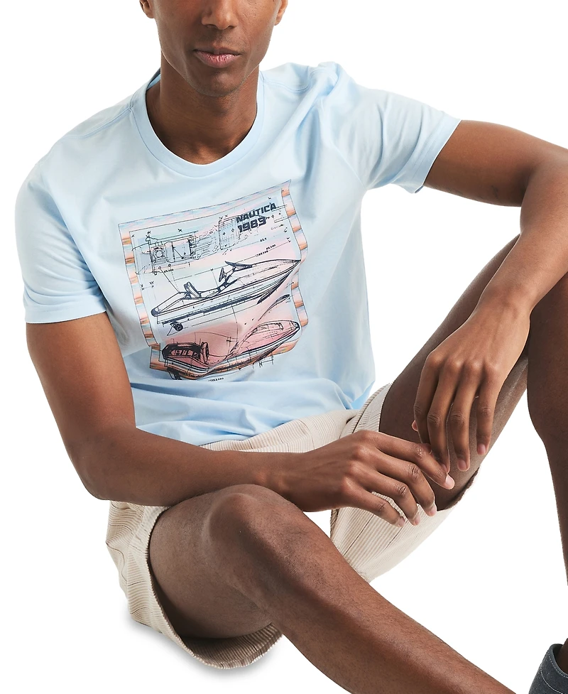 Nautica Men's Jet Ski Graphic T-Shirt