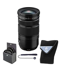 Fujifilm Xf 18-120mm f/4 Lm Pz Wr Lens, Black, Bundle with 72mm Digital Essentials Filter Kit and 19x19" Lens Wrap