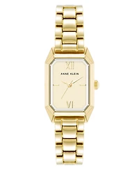 Anne Klein Women's Quartz Petite Octagonal Gold-Tone Metal Alloy Bracelet Watch, 21mm