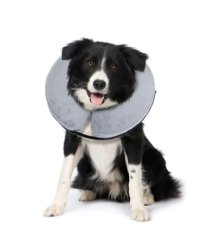 Bencmate Medium Protective Inflatable Pet Collar: Ergonomic, Soft, Vision-Friendly E-Collar