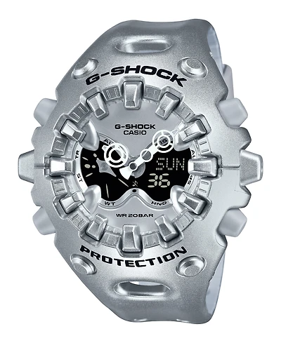 G-Shock Men's Silver Tone Resin Watch, 58.2mm