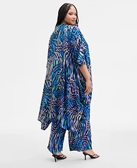 Nina Parker Trendy Plus Printed Kimono