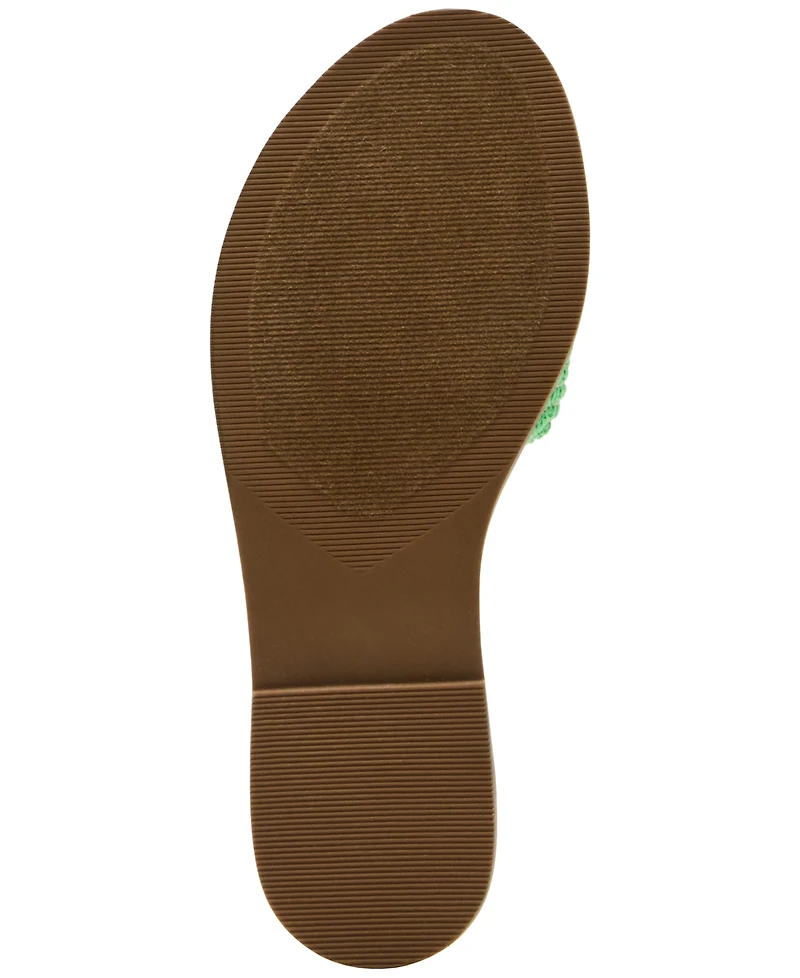 Steve Madden Women's Dipsy Knotted Embellished Slide Sandals