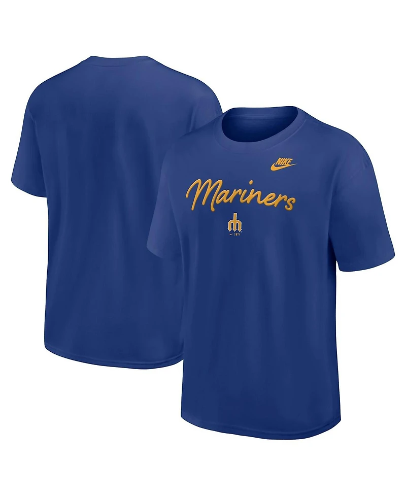 Nike Men's Royal Seattle Mariners Cooperstown Max90 T-Shirt