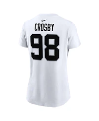 Nike Women's Maxx Crosby White Las Vegas Raiders Player Name Number T-Shirt