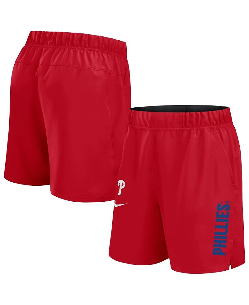 Nike Men's Red Philadelphia Phillies Woven Victory Performance Shorts