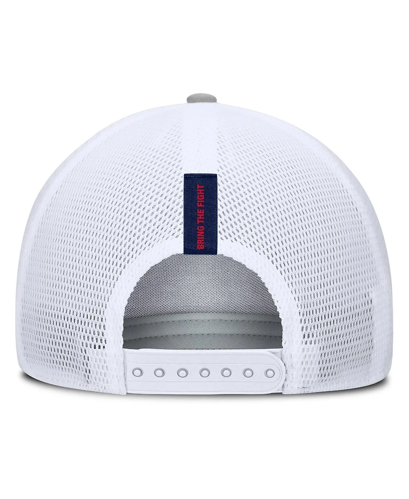 Fanatics Men's Heather Gray New England Revolution Low Block Trucker Adjustable Hat