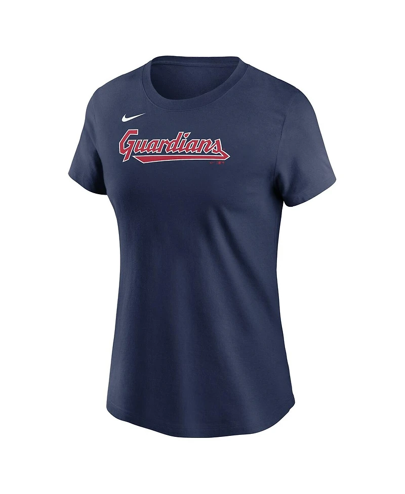 Nike Women's Navy Cleveland Guardians Fuse Wordmark T-Shirt