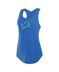 Fanatics Women's Blue Detroit Lions Iron Fan Tank Top