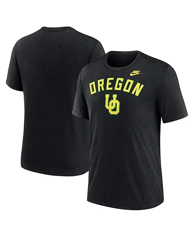 Nike Men's Heather Oregon Ducks Legacy Arch Tri-Blend T-Shirt