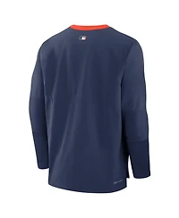 Nike Men's Navy Houston Astros 2025 City Connect Authentic Collection Lightweight Player Tri-Blend Performance Long Sleeve T-Shirt