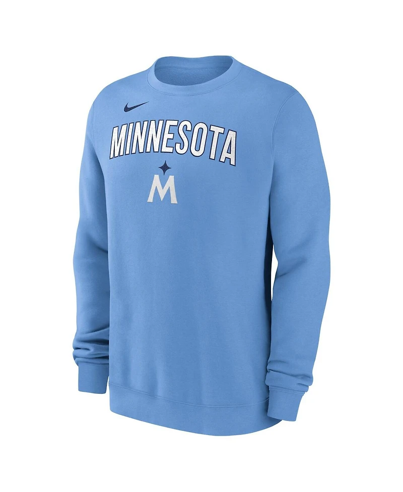 Nike Men's Light Blue Minnesota Twins Pullover Sweatshirt