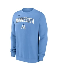 Nike Men's Light Blue Minnesota Twins Pullover Sweatshirt