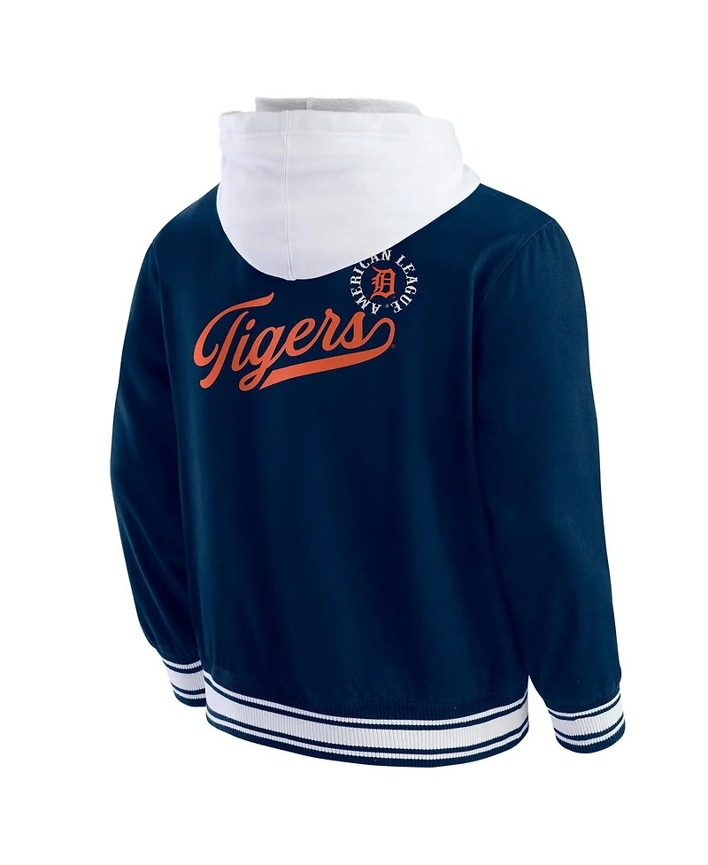 Fanatics Men's Navy Detroit Tigers Full-Snap Hooded Jacket