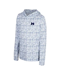Colosseum Big Boys and Girls Navy Michigan Wolverines All-Over Print Hoodie
