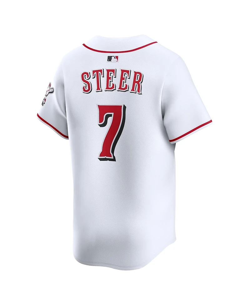 Nike Men's Spencer Steer White Cincinnati Reds Alternate Limited Player Jersey