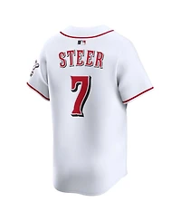Nike Men's Spencer Steer White Cincinnati Reds Alternate Limited Player Jersey