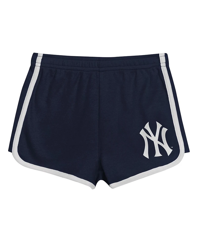 Outerstuff Toddler 2-Piece Navy New York Yankees Double Run T-Shirt and Shorts Set