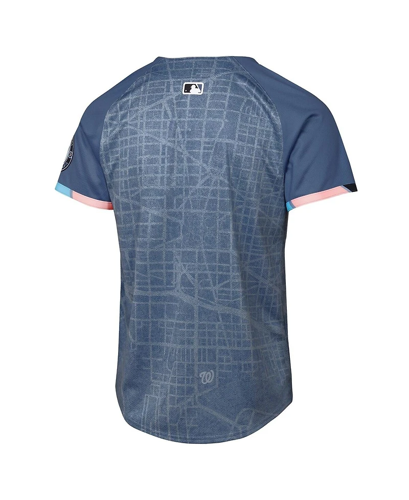Nike Big Boys and Girls Blue Washington Nationals 2025 City Connect Limited Jersey