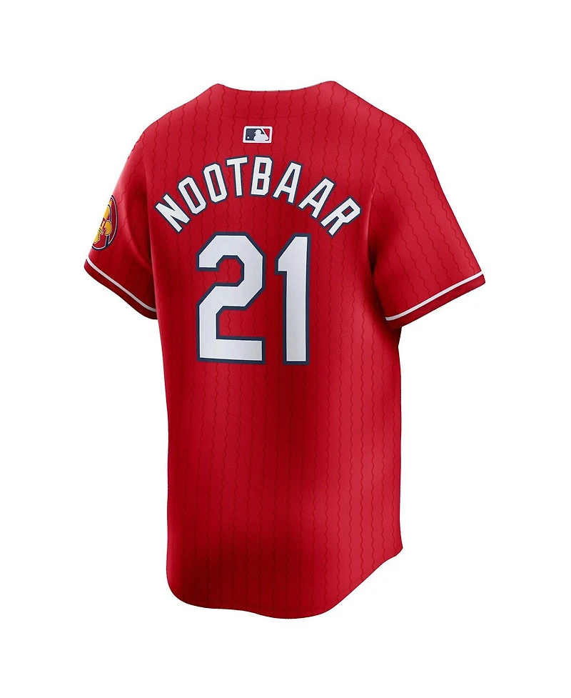 Nike Men's Lars Nootbaar Red St. Louis Cardinals City Connect Limited Jersey