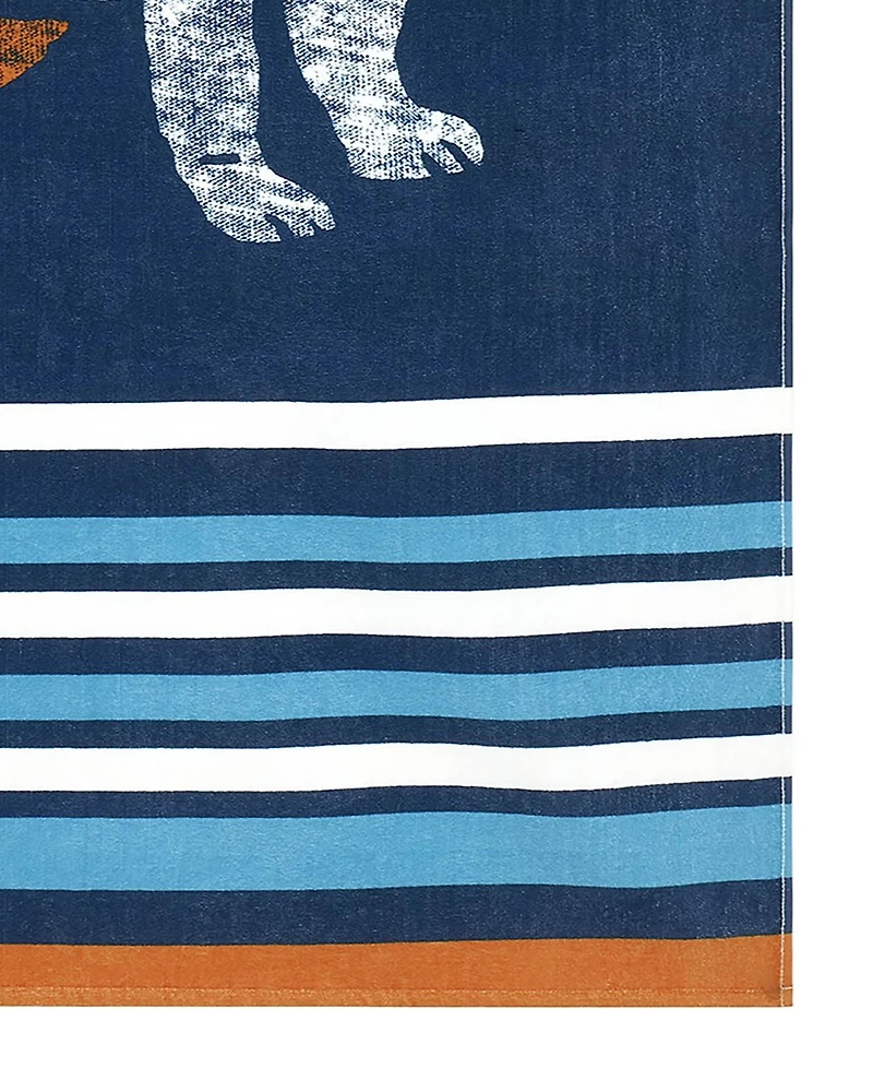 Izod Snorkel Time Cotton Beach Towel, 70" x 40"