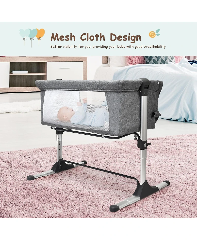 Costway Baby Portable Bed Side Sleeper Travel Bassinet Crib