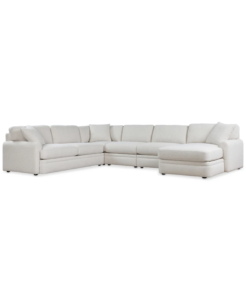 Brendy -Pc. Fabric Chaise Sectional