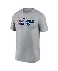 Nike Men's Heathered Charcoal St. Louis Cardinals Local Rep Legend Performance T-Shirt