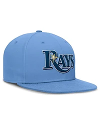 Nike Men's Light Blue Tampa Bay Rays True Round Bill Performance Fitted Hat