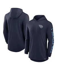 Nike Men's Navy Tennessee Titans Blitz Performance T-Shirt Hoodie