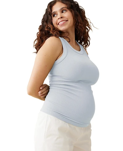 Ingrid + Isabel Maternity Seamless Rib Tank