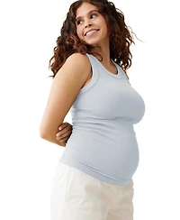 Ingrid + Isabel Maternity Seamless Rib Tank