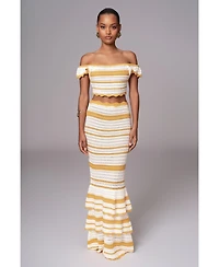 Jluxlabel Women's Corazon Ruffle Skirt Set