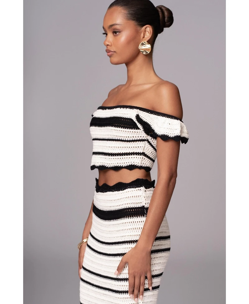 Jluxlabel Women's Corazon Ruffle Skirt Set