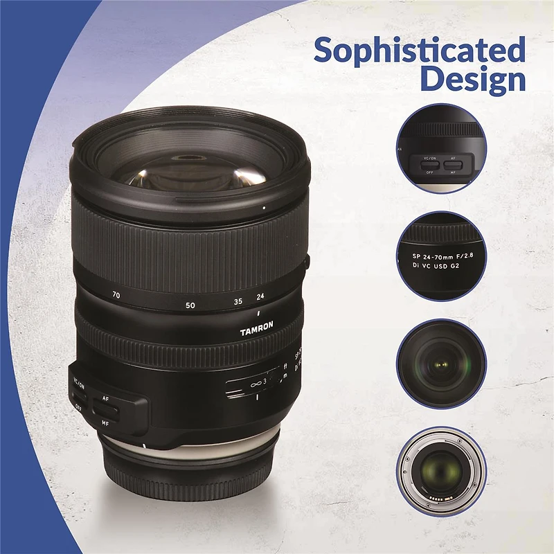 Tamron Sp 24-70mm f/2.8 Di Vc Usd G2 Lens for Canon Ef Bundle with Hoya 82mm Uv and Cpl Filters, Cleaning Kit, Cleaning Cloth