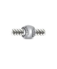Bling Jewelry Softball Team Charm Bead Sterling Silver for European Bracelets