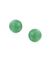 Bling Jewelry Set of 3 10MM Natural Stones Ball Stud Earrings Sterling Silver