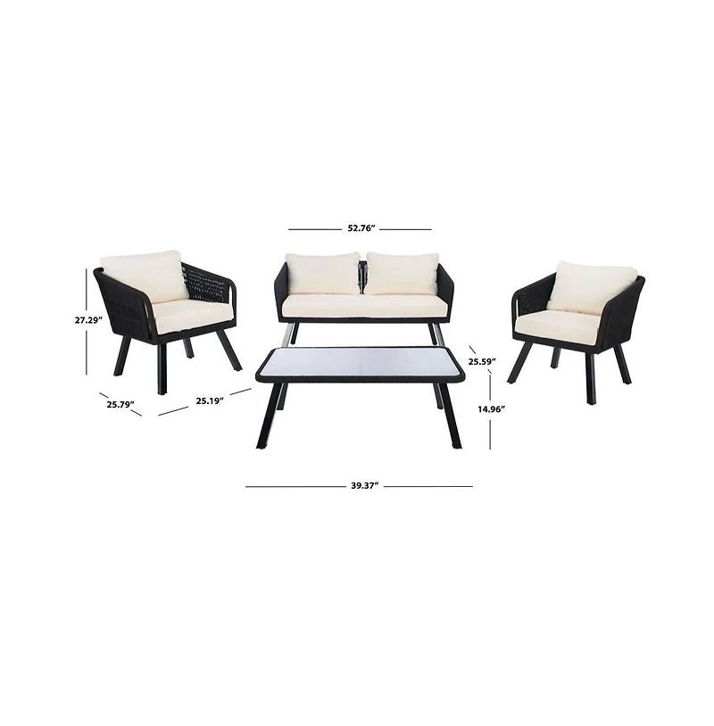 Kerson 4PC Rope Living Set