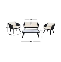 Kerson 4PC Rope Living Set