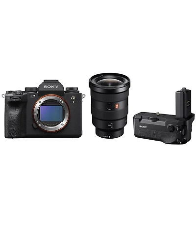Sony Sony Alpha 1 Full Frame Mirrorless Digital Camera Bundle with Fe 16-35mm f/2.8 Gm Lens, Vg-C4EM Vertical Grip