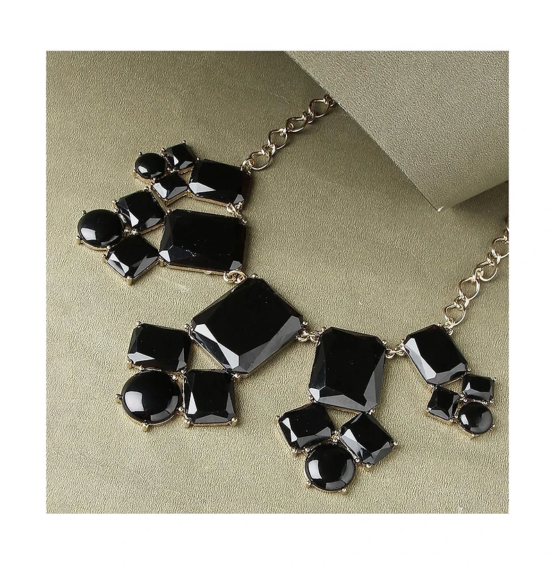 Sohi Women's Gold Plated Designer Stone Necklace