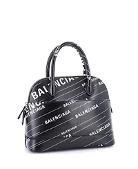 Pre-Owned Balenciaga Logo Ville Bag Leather