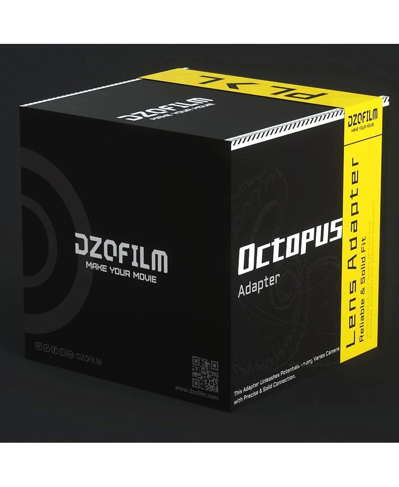 Dzofilm Octopus Adapter for Pl-Mount Lens to Panasonic L-Mount Camera, Black