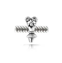 Bling Jewelry Set of 2 Usa Rugby Sports & School Spirit Cheerleader Charm Bead Sterling Silver