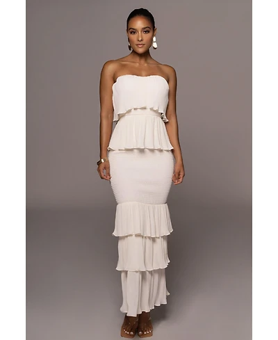Jluxlabel Women's Casa Blanca Ruffle Dress