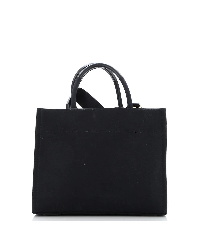 Pre-Owned Versace Medium La Medusa Tote Studded Canvas